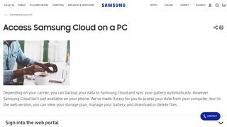 
                            2. Access Samsung Cloud on a PC