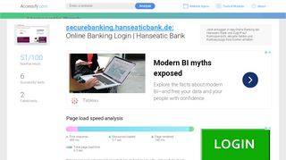 
                            5. Access securebanking.hanseaticbank.de. Online Banking ...