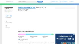 
                            3. Access service.maxxim.de. Persönliche Servicewelt