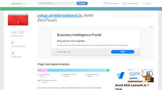 
                            5. Access setup.airtelbroadband.in. Airtel ZeroTouch