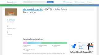 
                            1. Access sfa.nextel.com.br. NEXTEL - Sales Force Automation