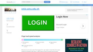 
                            3. Access smis.amu.edu.et.