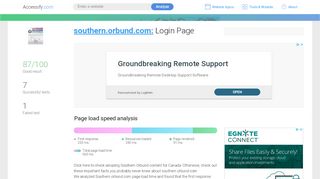 
                            8. Access southern.orbund.com. Login Page