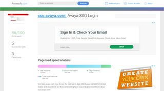 
                            7. Access sso.avaya.com. Avaya SSO Login