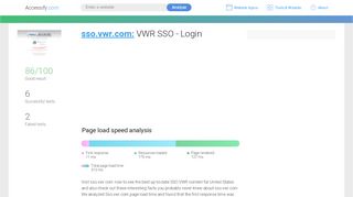 
                            3. Access sso.vwr.com. VWR SSO - Login