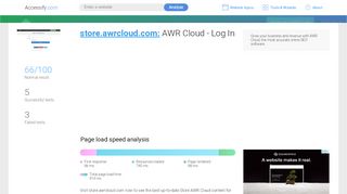 
                            3. Access store.awrcloud.com. AWR Cloud - Log In