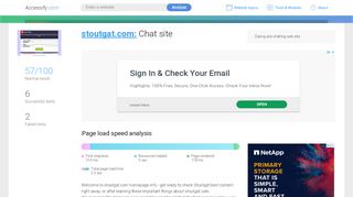 
                            5. Access stoutgat.com. Chat site