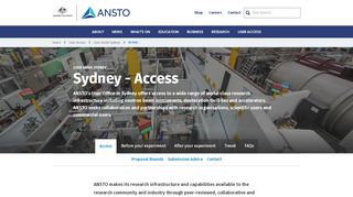 
                            1. Access Sydney Facilities | Research Portal | ANSTO