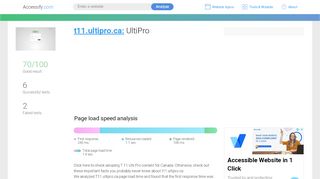 
                            7. Access t11.ultipro.ca. UltiPro - accessify.com