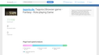 
                            1. Access tagoria.de. Tagoria | Browser game - Fantasy - Role ...