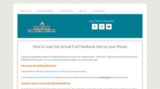 
                            2. access the full version of facebook's site on your mobile phone ...