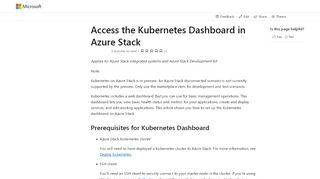 
                            6. Access the Kubernetes Dashboard in Azure Stack | Microsoft ...