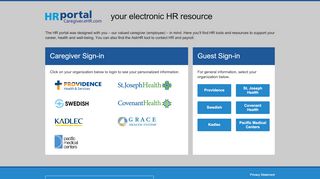 
                            2. Access the Swedish/Providence HR Portal - EHR.com