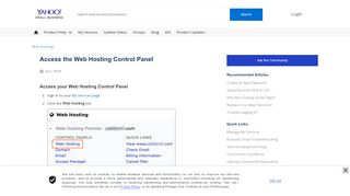 
                            1. Access the Web Hosting Control Panel - Yahoo