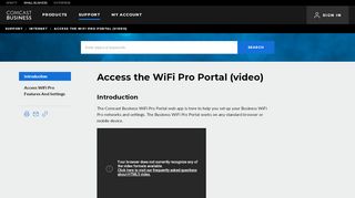 
                            10. Access the WiFi Pro Portal (video) | Comcast Business