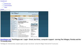 
                            5. Access thevillages.net. TheVillages.net - Login - …