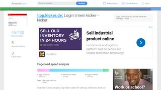 
                            1. Access tipp.kicker.de. Community - Login - kicker