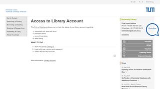 
                            4. Access to Library Account | TUM University Library