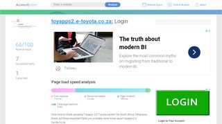 
                            9. Access toyapps2.e-toyota.co.za. Login