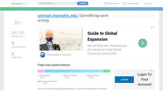 
                            7. Access ummail.memphis.edu. Something went …