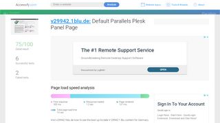 
                            3. Access v29942.1blu.de. Default Parallels Plesk Panel Page
