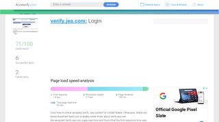 
                            8. Access verify.jea.com. Login