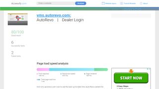 
                            3. Access vms.autorevo.com. AutoRevo | Dealer Login