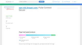 
                            7. Access vpn-cdc.kroger.com. Pulse Connect Secure