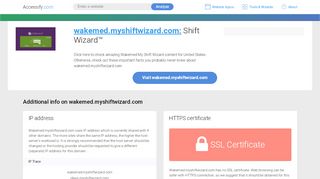 
                            6. Access wakemed.myshiftwizard.com. Shift Wizard™