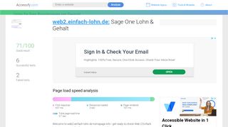 
                            8. Access web2.einfach-lohn.de. Sage One Lohn & Gehalt