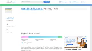 
                            6. Access webapp1.ltcsvc.com. AccessCentral