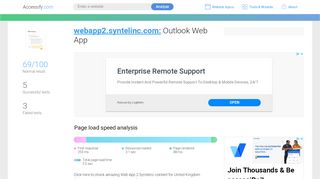 
                            10. Access webapp2.syntelinc.com. Outlook Web App