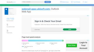 
                            4. Access webmail-apac.ubisoft.com. Outlook Web App