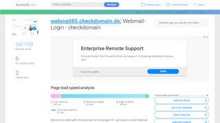 
                            7. Access webmail85.checkdomain.de. Webmail-Login - accessify.com