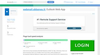 
                            1. Access webmail.abbanoa.it. Outlook Web App