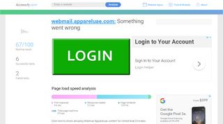 
                            7. Access webmail.appareluae.com. Something went …