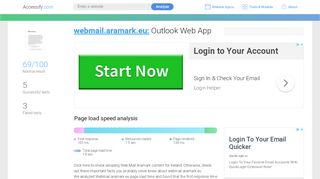 
                            5. Access webmail.aramark.eu. Outlook Web App