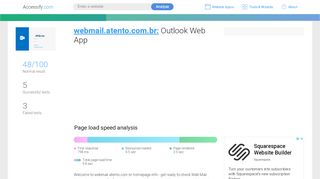 
                            6. Access webmail.atento.com.br. Outlook Web App