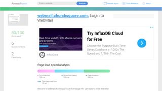 
                            6. Access webmail.churchsquare.com. Login to WebMail