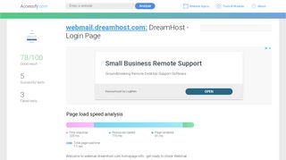 
                            5. Access webmail.dreamhost.com. DreamHost - Login Page