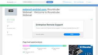 
                            1. Access webmail.embitel.com. Roundcube Webmail :: Welcome ...