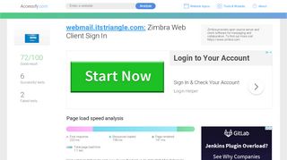 
                            7. Access webmail.itstriangle.com. Zimbra Web Client Sign In