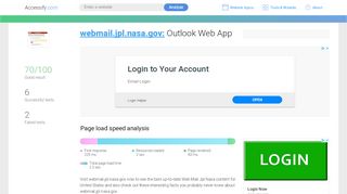 
                            6. Access webmail.jpl.nasa.gov. Outlook Web App