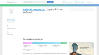 
                            8. Access webmail.magma.ca. Login to Primus Webmail