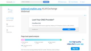 
                            3. Access webmail.myklm.org. KLM Exchange Webmail