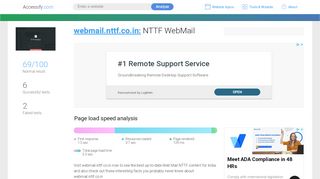 
                            2. Access webmail.nttf.co.in. NTTF WebMail