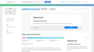 
                            6. Access webmail.ovgu.de. Horde :: Log in