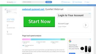 
                            2. Access webmail.quixnet.net. QuixNet Webmail