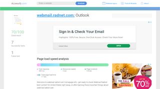 
                            2. Access webmail.radnet.com. Outlook