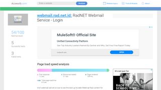 
                            5. Access webmail.rad.net.id. RadNET Webmail Service - Login
